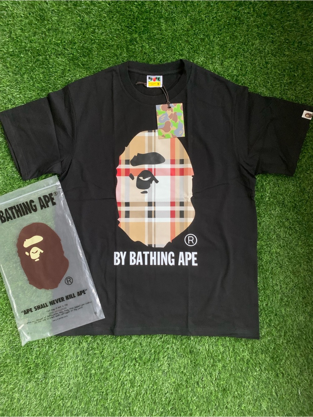 Black Burberry BAPE Shirt
